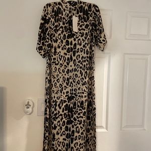 Zara Cheetah Print MIDI Dress
